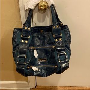 NEW Genuine Jimmy Choo Leather Satchel